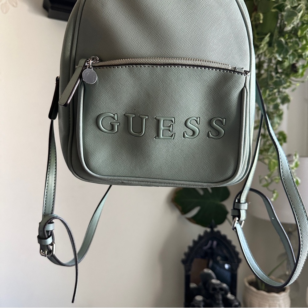 Guess Sage Green Mini Backpack - image 2